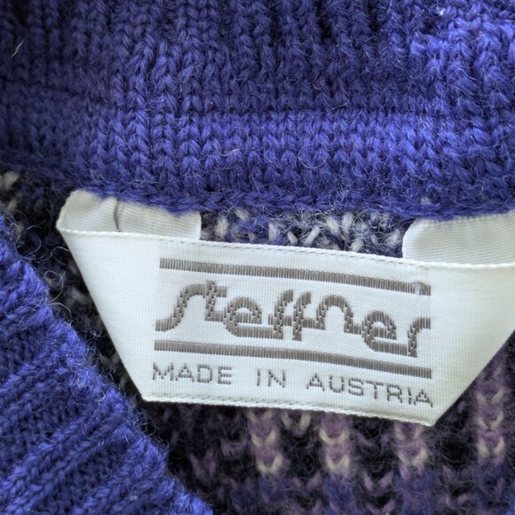 Vintage 80's?90's Steffner Ski knit sweater Small to Medium - Picture 5 of 6